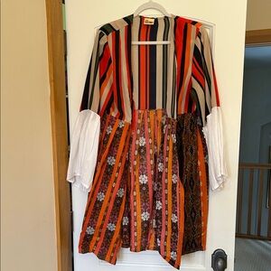 Colorful Striped and Floral Women's Tunic